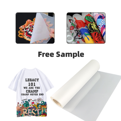 DTF Double-Sided Matte Heat Transfer PET Film: Cold and Hot Peel Support